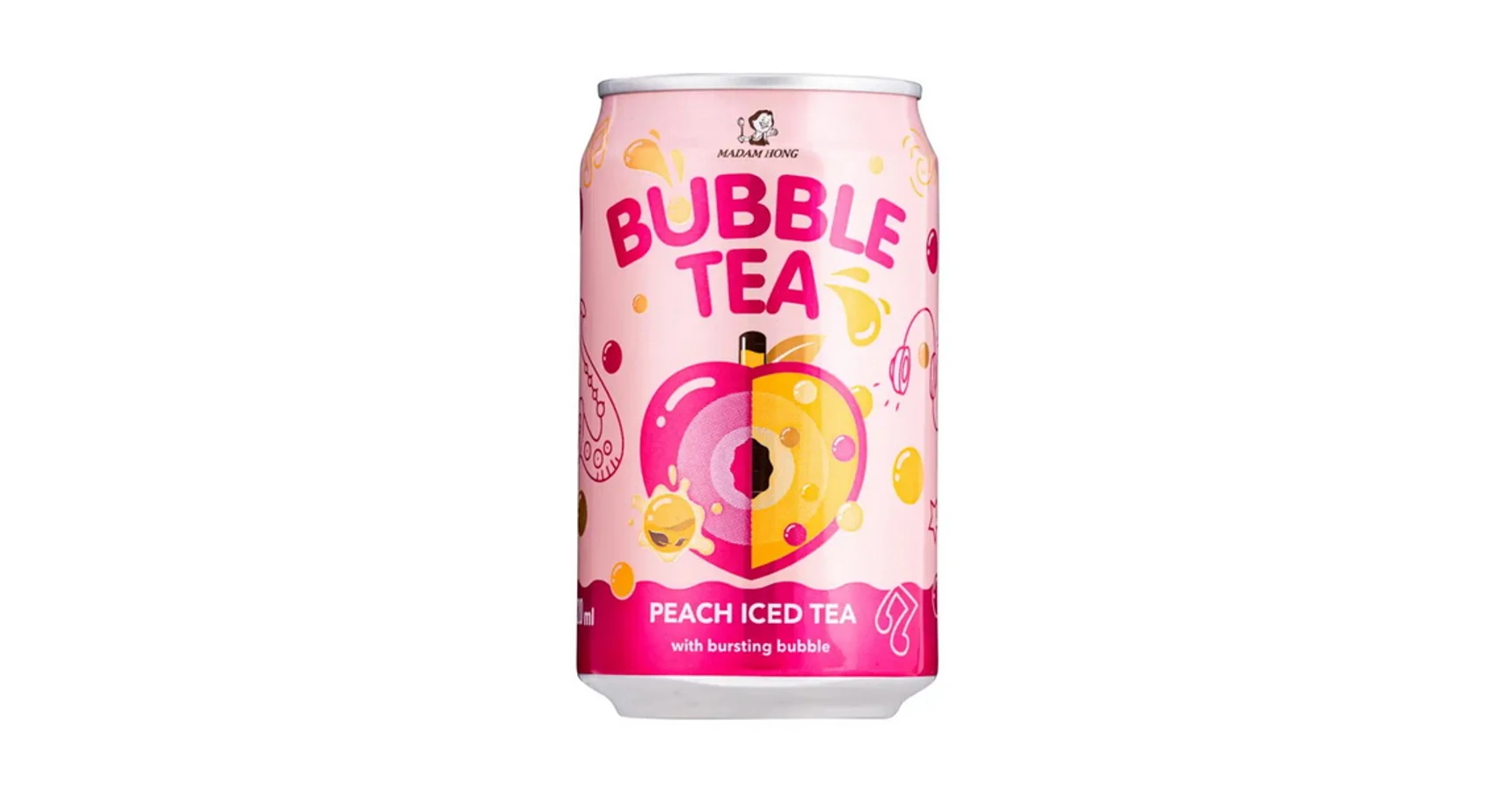 Barackos Bubble Jeges Tea Szétpukkanó Buborékokkal 320ml (Madam Hong ...