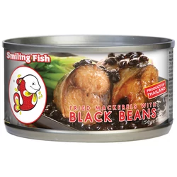Sült Makréla Fekete Babbal, 120gr (Smiling Fish)