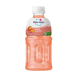 Őszibarack Ízű Üdítőital Kókusz Darabokkal, 320ml (Mogu Mogu)