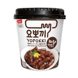 Instant Jjajang Ízesítésű Yopokki Pohárban, 120gr (Young Poong)