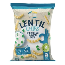 Hagymás Tejfölös Lencse Chips, 100gr (oho)