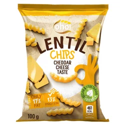 Lencse Chips Cheddar Sajtos Ízű, 100gr (Oho!)