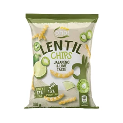 Jalapeno Lime Lencse Chips, 100gr (oho)