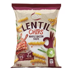 Lencse Chips Juharszirup - Bacon Ízzel, 100gr (Oho!)