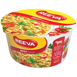Marhahús Ízű Instant Tésztaleves Szárított Zöldségekkel, 75gr (Reeva) 