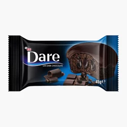 Étcsokoládés Sütemény (Muffin) Kakaóbevonattal, 45gr (Dare)