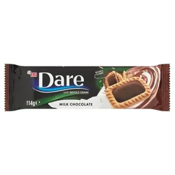 Teljes Kiőrlésű Keksz Tejcsokoládéval, 114gr (Dare)