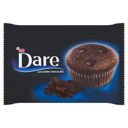 Étcsokoládés Sütemény (Muffin) Étcsokoládé Szósszal, 45gr (Dare)
