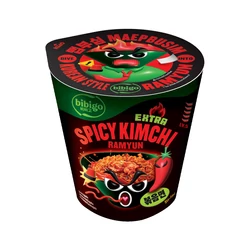 Koreai Stílusú Extra Csípős Kimchi Ízű Ramen, 98gr (Bibigo)