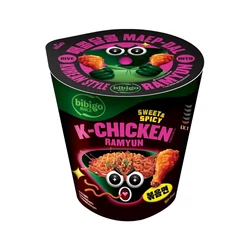 Koreai Stílusú Édes Csípős Csirke Ízű Ramen, 97,5gr (Bibigo)