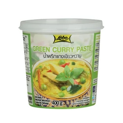 Zöld Curry Paszta, 400gr (Lobo)