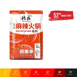 Hot Pot Leves Alap - Higly Spicy 52°, 220gr (De Zhuang)