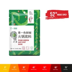 Hot Pot Leves Alap - Pure Green 52°, 220gr (De Zhuang)