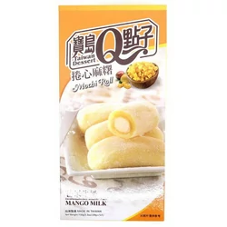 Mangó és Tej Mochi Tekercs, 150gr (Q Brand)