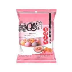 Gyümölcsös Mini Mochi Válogatás, 120gr (Q Brand)