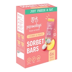 Licsi Őszibarack Ízű Jégnyalóka, (6x45ml) 270ml (popsmalaya)