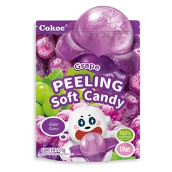 Hámozható Szőlő Ízű Gumicukor, 75g (Cokoc)