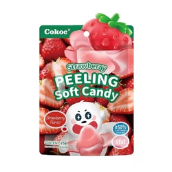 Hámozható Eper Ízű Gumicukor, 75g (Cokoc)