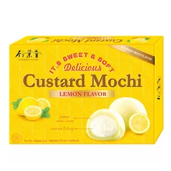 Citrom Pudingos Mochi, 180gr (Bamboo House)