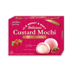 Vörösáfonya Pudingos Mochi, 180gr (Bamboo House)