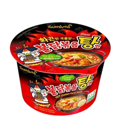 Buldak Csípős Csirke Pörkölt Ízesítésű Tészta Nagy Pohár, 120gr (SamYang)