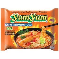 Instant Tészta Tom Yum Krémes Garnélarák Ízesítéssel, 70gr (Yum Yum)
