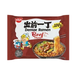 Demae Ramen - Marha Ízesítésű Tésztaleves, 100gr (Nissin)