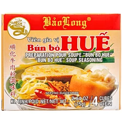 Bún Bó Hue Leves Kocka Marha Ízesítéssel, 75gr (Bao Long)