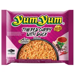 Instant Tészta Thai Vörös Curry Kacsa Ízesítéssel, 60gr (Yum Yum)