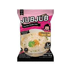 Gluténmentes Instant Thai Rizstészta Leves - Csirke Leves, 70gr (JubJub)