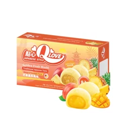 Mangó és Ananász Mini Mochi, 80gr (QLove)