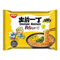 Demae Ramen - Miso Ízű Tésztaleves, 100gr (Nissin)