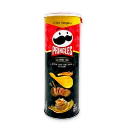 Classic M5 Steak és Libamáj Ízű Burgonya Chips, 80gr (Pringles)