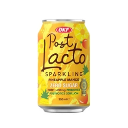 Cukormentes Szénsavas Ananász Mango Ízű Ital, 350ml (OKF)