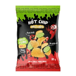 Chili &amp;amp; Lime Chips, 80gr (Hot Chip)