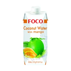 Kókuszvíz Mangóval 500ml (Foco)