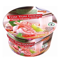 Gluténmentes Instant Rizstészta Tom Yum Ízű Nagy Poharas, 70gr (Mama)