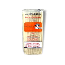 Pad Thai Rizstészta 3mm, Egyenes, 400gr (Farmer Brand)