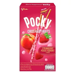 Pocky Crushed Fruits - Eper&amp;amp;Barack&amp;amp;Joghurt Ízű Ropi, 38gr (Glico)