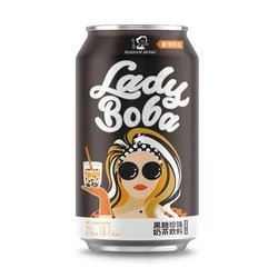 Lady Boba Barna Cukor Bubble Tea 315ml (Madam Hong)