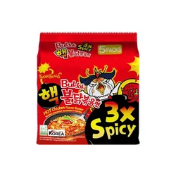 5 db Buldak 3x Csípős Csirke Ízesítésű Tészta, 140gr (SamYang)