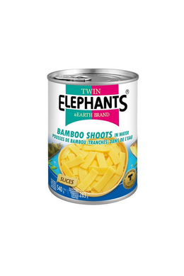 Bambuszrügy Szeletek Vízben, 540gr (Twin Elephants)