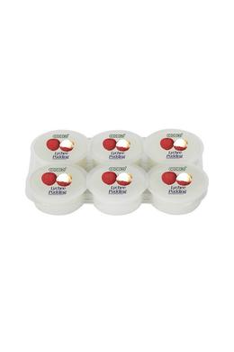 Licsi Puding Kókusz Darabkákkal, 6x80gr (Cocon)