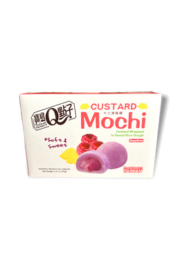 Málna Pudingos Mochi, 168gr (Q Brand)