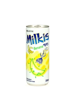 Milkis Banán Ízű Szénsavas Ital, 250ml (Lotte)