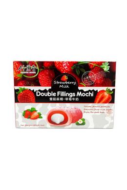 Eper és Tej Mochi, 180gr (Bamboo House) 