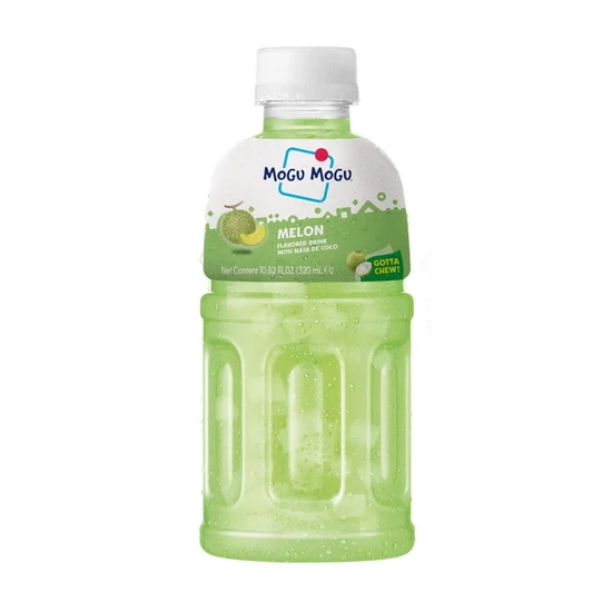 Sárgadinnye Ízű Üdítőital Kókusz Darabokkal, 320ml (Mogu Mogu)