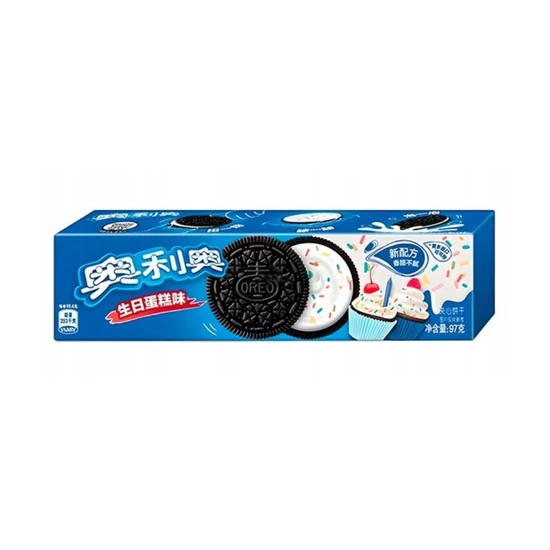 Oreo Keksz Születésnapi Torta Ízű, 97gr (Mondeléz)