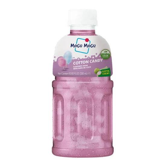 Vattacukor Ízű Üdítőital Kókusz Darabokkal, 320ml (Mogu Mogu)