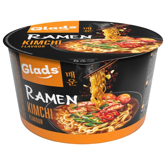 Instant Ramen Kimchi Ízű Szósszal, 105gr (Glads)